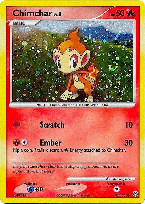 Chimchar - 76/130 (Cosmos Holo) Promo Miscellaneous Cards & Products