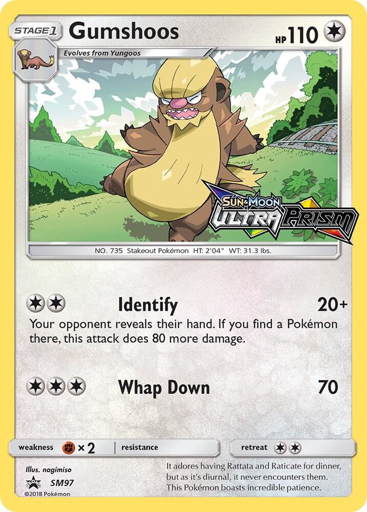 Gumshoos - SM97 (Prerelease) SM97 Promo SM Promos Pokémon card