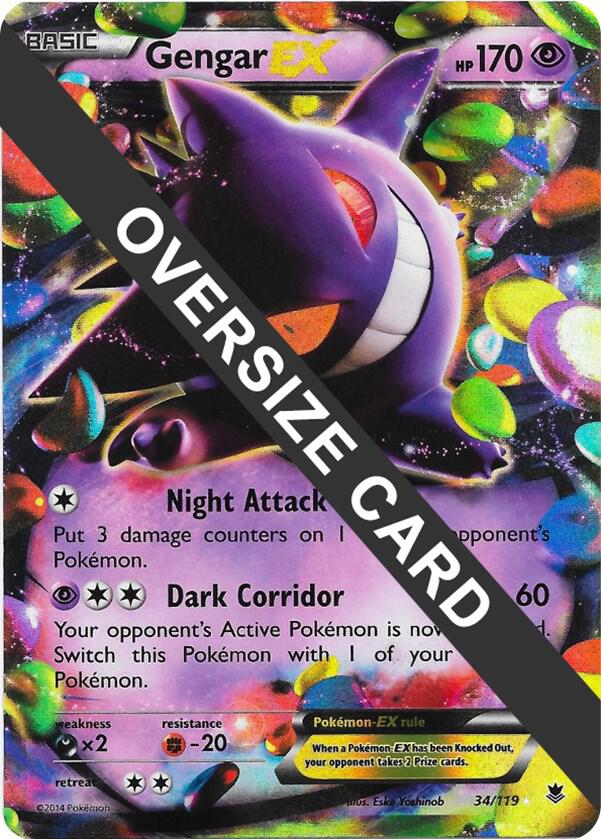 Gengar EX - 34/119 Promo Jumbo Cards