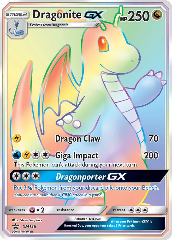 Dragonite GX - SM156 SM156 Promo SM Promos Pokémon card