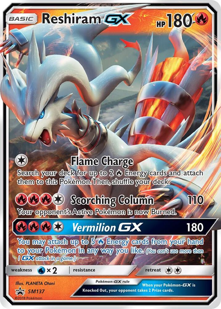 Reshiram GX - SM137 SM137 Promo SM Promos Pokémon card