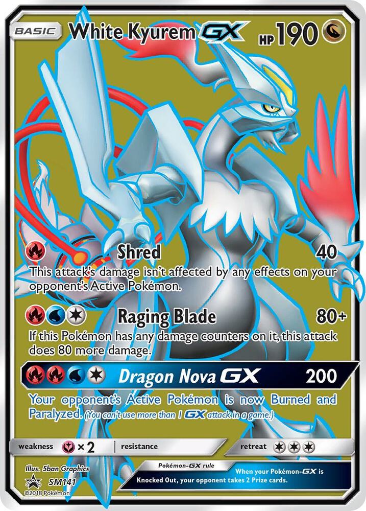 White Kyurem GX - SM141 SM141 Promo SM Promos Pokémon card