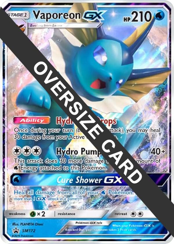 Vaporeon GX - SM172 - SM172 Promo Jumbo Cards
