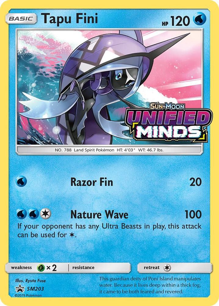 Tapu Fini - SM203 (Prerelease) - SM203 Promo SM Promos