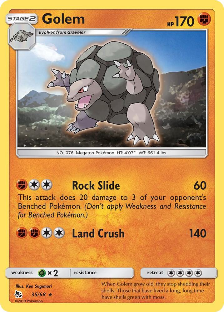 Golem - 35/68 Rare Hidden Fates