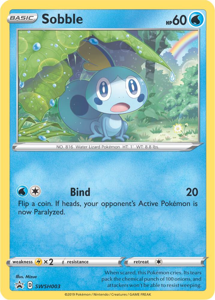 Sobble - SWSH003 - SWSH003 Promo SWSH: Sword & Shield Promo Cards