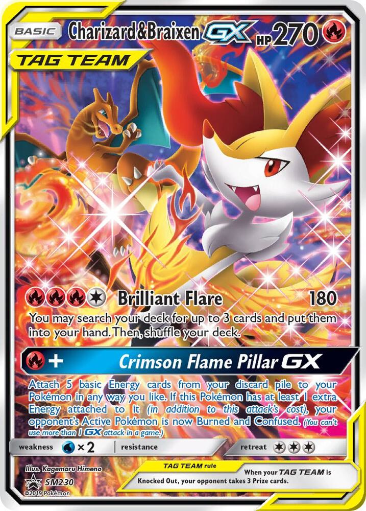 Charizard & Braixen GX - SM230 - SM230 Promo SM Promos
