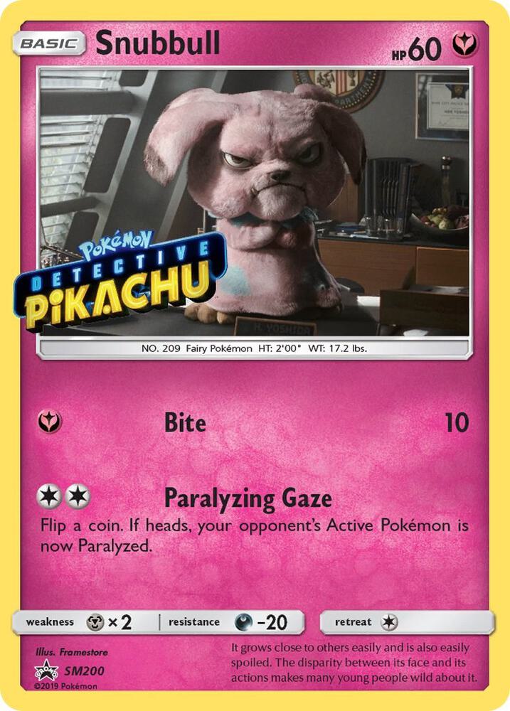 Snubbull - SM200 (Detective Pikachu Stamped) - SM200 Promo SM Promos