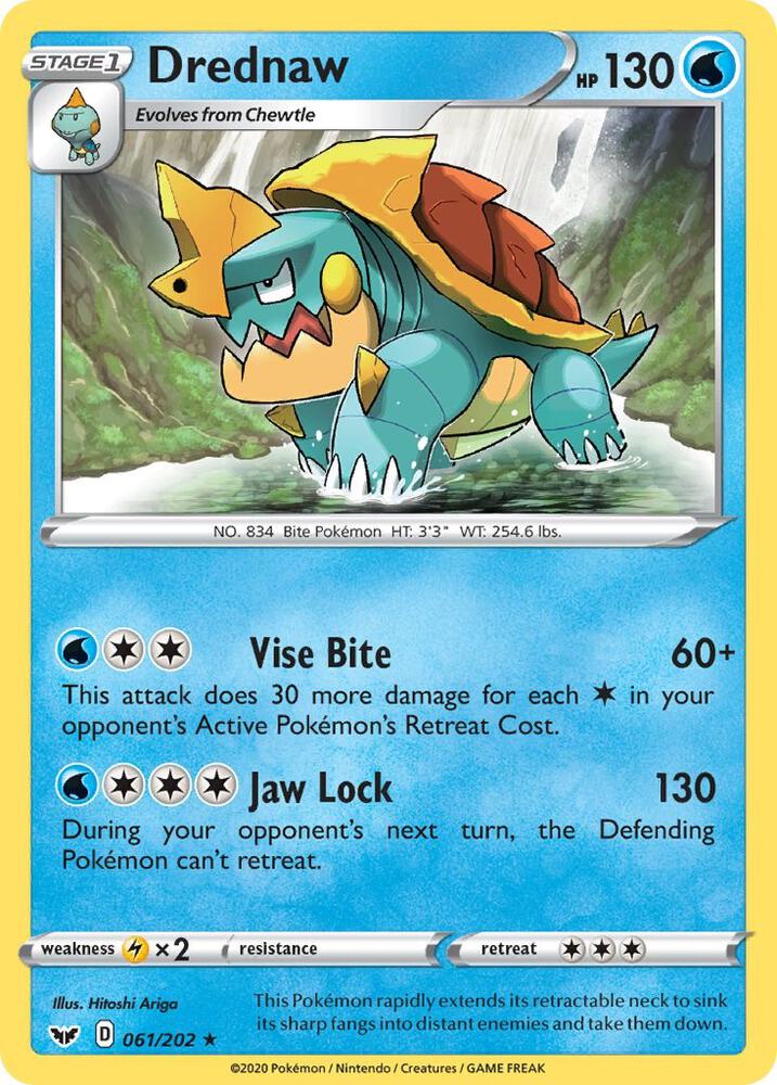 Drednaw - 061/202 Rare SWSH01: Sword & Shield Base Set