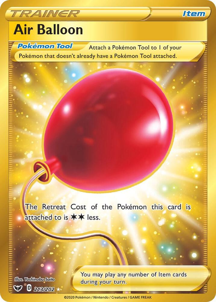 Air Balloon (Secret) - 213/202 Secret Rare SWSH01: Sword & Shield Base Set