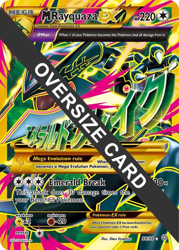M Rayquaza EX - 98/98 098/098 Promo Jumbo Cards Pokémon card