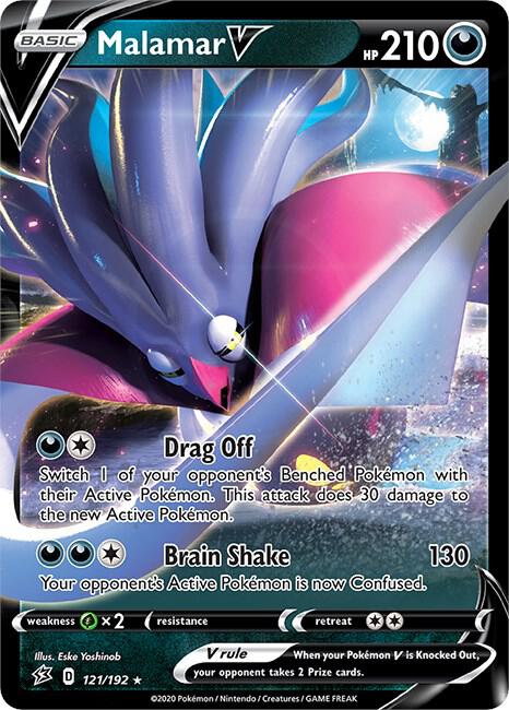 Malamar V 121/192 Ultra Rare Rebel Clash Pokémon card