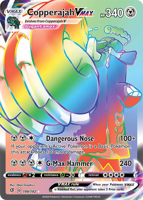 Copperajah VMAX (Secret) 199/192 Secret Rare Rebel Clash Pokémon card