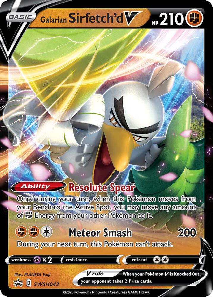 Galarian Sirfetch'd V - SWSH043 - SWSH043 Promo SWSH: Sword & Shield Promo Cards