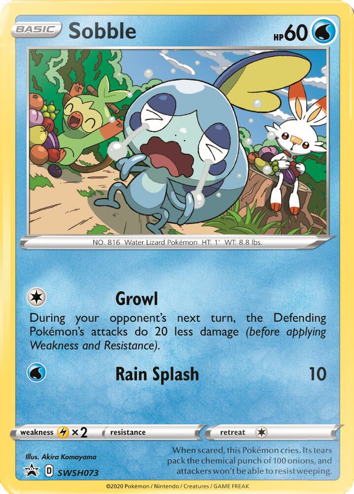 Sobble - SWSH073 - SWSH073 Promo SWSH: Sword & Shield Promo Cards