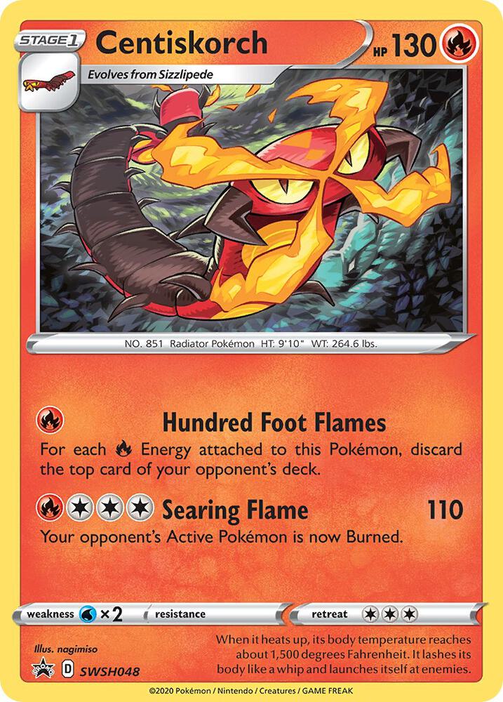 Centiskorch - SWSH048 - SWSH048 Promo SWSH: Sword & Shield Promo Cards