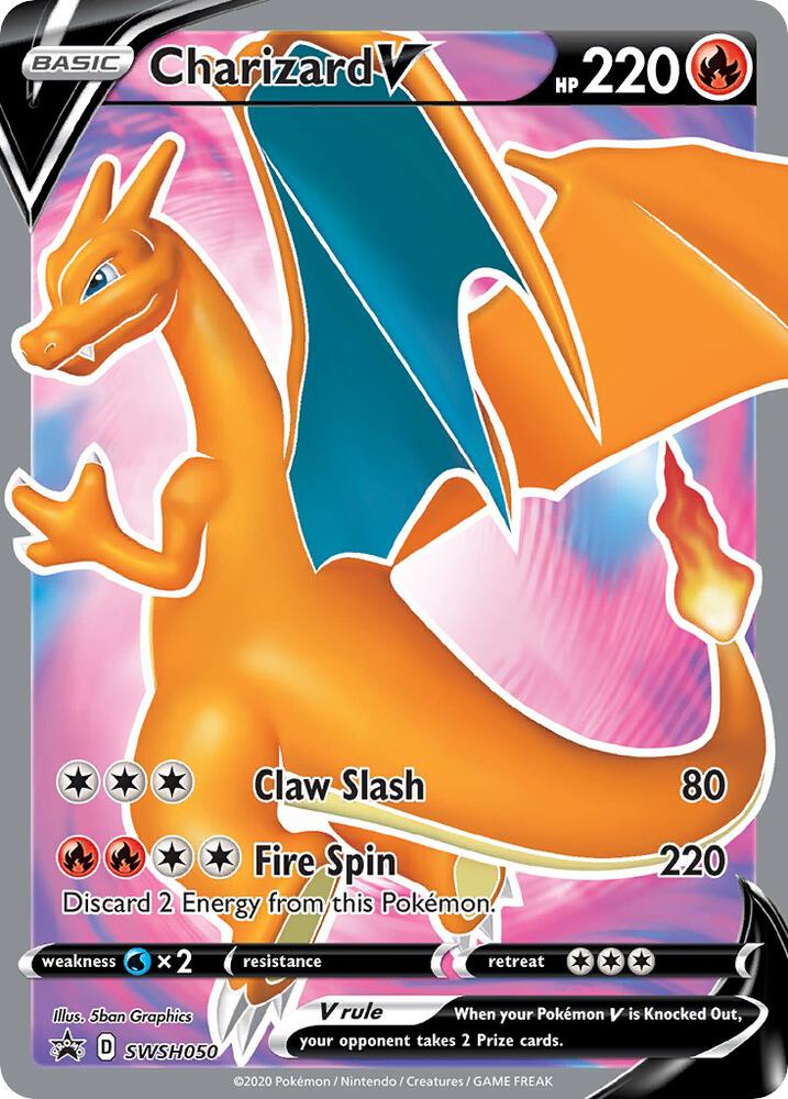 Charizard V - SWSH050 SWSH050 Promo Sword & Shield Promo Cards Pokémon card