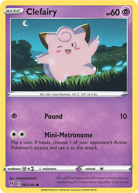 Clefairy 063/185 Common Vivid Voltage Pokémon card