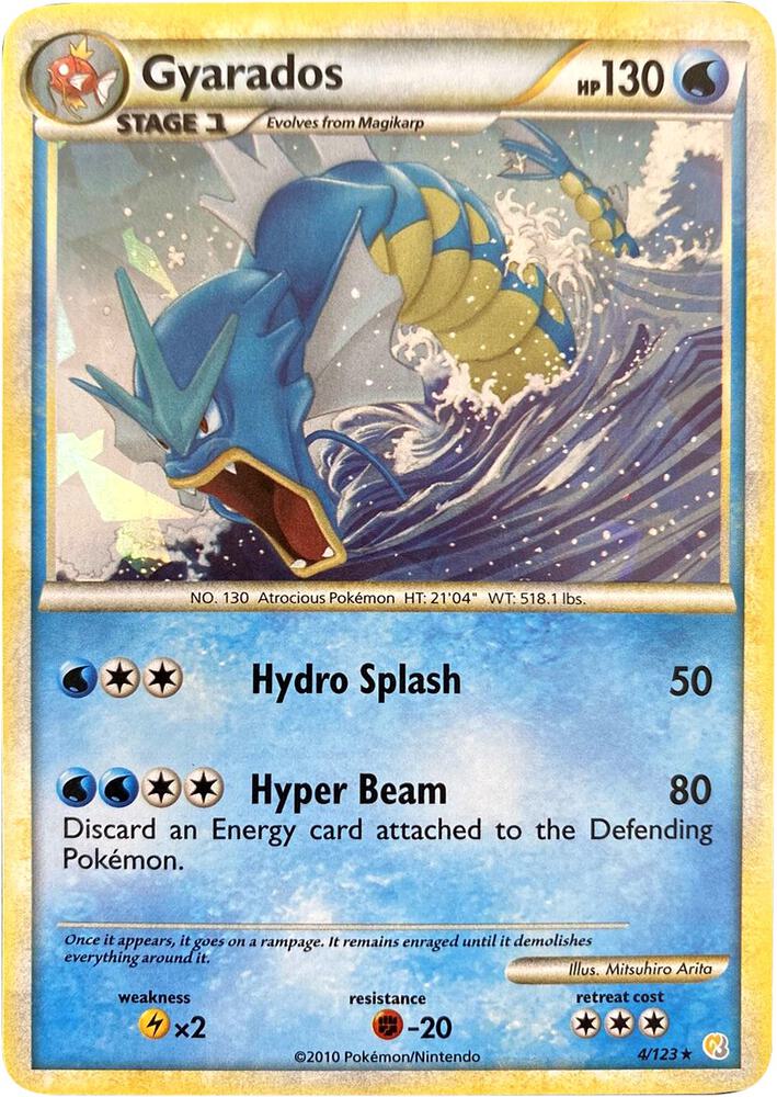 Gyarados - 4/123 (Cracked Ice Holo) Promo Miscellaneous Cards & Products