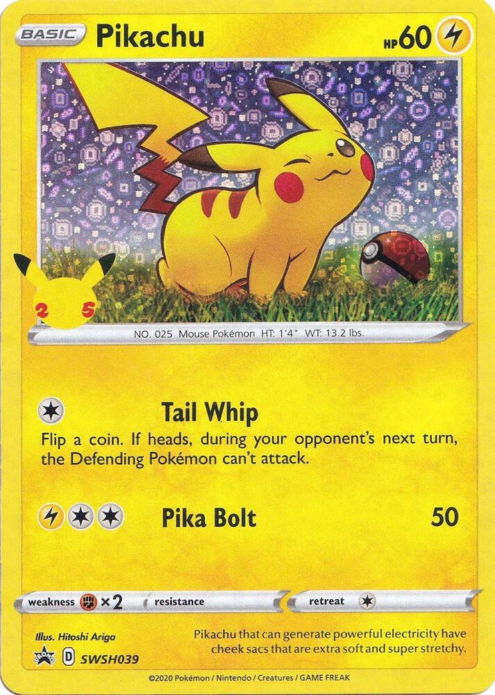Pikachu - SWSH039 (General Mills) - SWSH039 Promo Miscellaneous Cards & Products