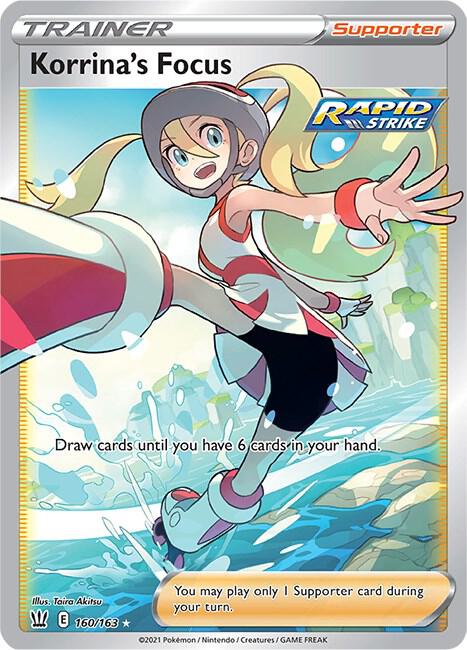 Korrina's Focus (Full Art) 160/163 Ultra Rare Battle Styles Pokémon card