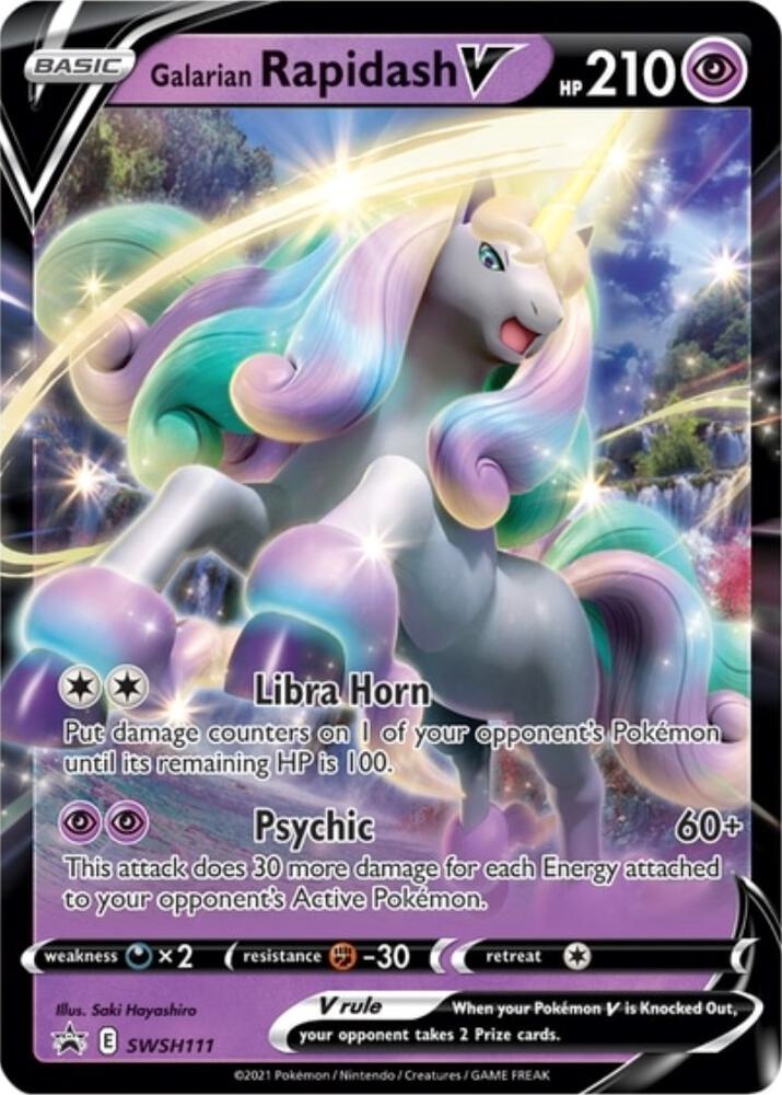 Galarian Rapidash V - SWSH111 - SWSH111 Promo SWSH: Sword & Shield Promo Cards