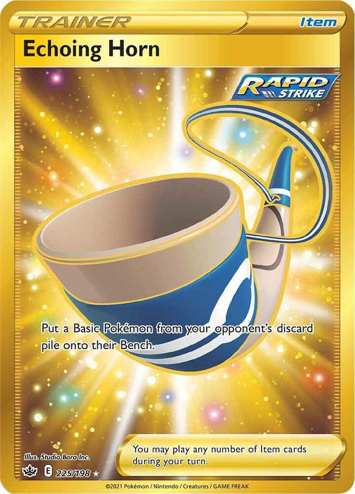 Echoing Horn (Secret) - 225/198 Secret Rare SWSH06: Chilling Reign