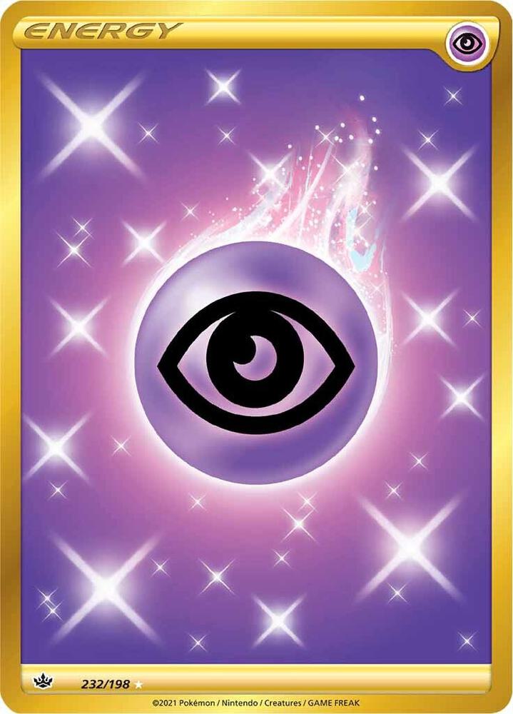 Psychic Energy (Secret) - 232/198 Secret Rare SWSH06: Chilling Reign