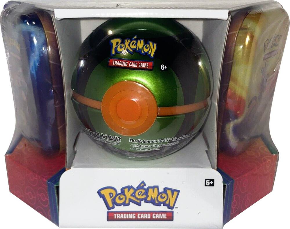 Pokemon - Poke Ball Tin + 2 Kanto Power Mini Tins - Dusk Ball - Miscellaneous Cards & Products