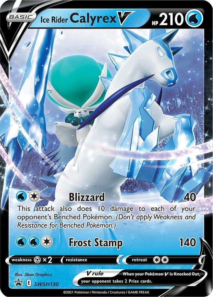 Ice Rider Calyrex V - SWSH130 - SWSH130 Promo SWSH: Sword & Shield Promo Cards