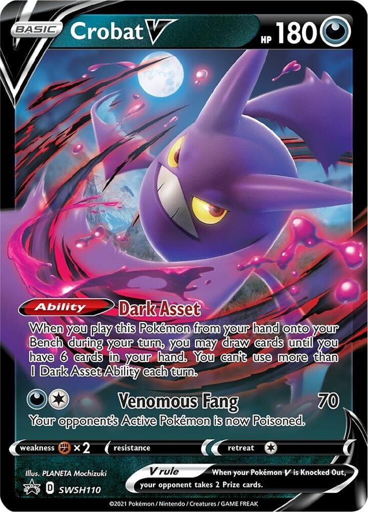 Crobat V - SWSH110 - SWSH110 Promo SWSH: Sword & Shield Promo Cards