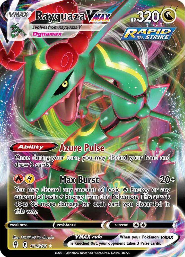 Rayquaza VMAX - 111/203 Ultra Rare SWSH07: Evolving Skies