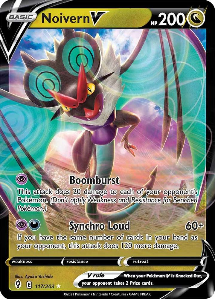 Noivern V - 117/203 Ultra Rare SWSH07: Evolving Skies