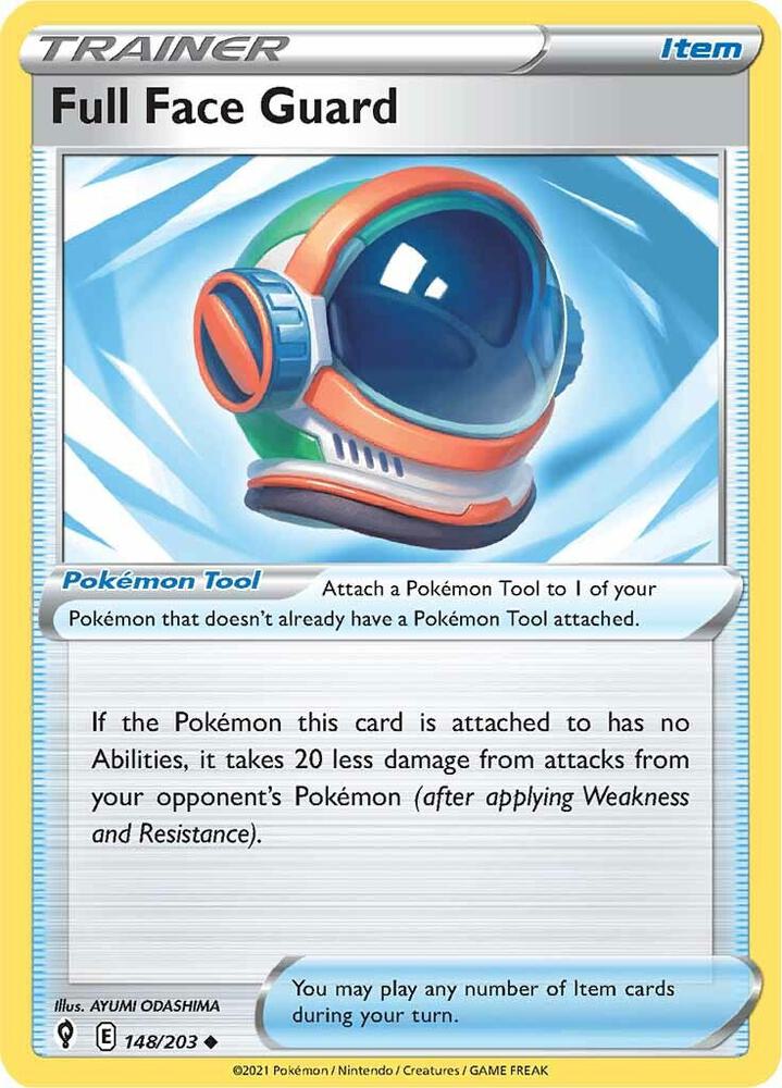 Full Face Guard - 148/203 Uncommon SWSH07: Evolving Skies