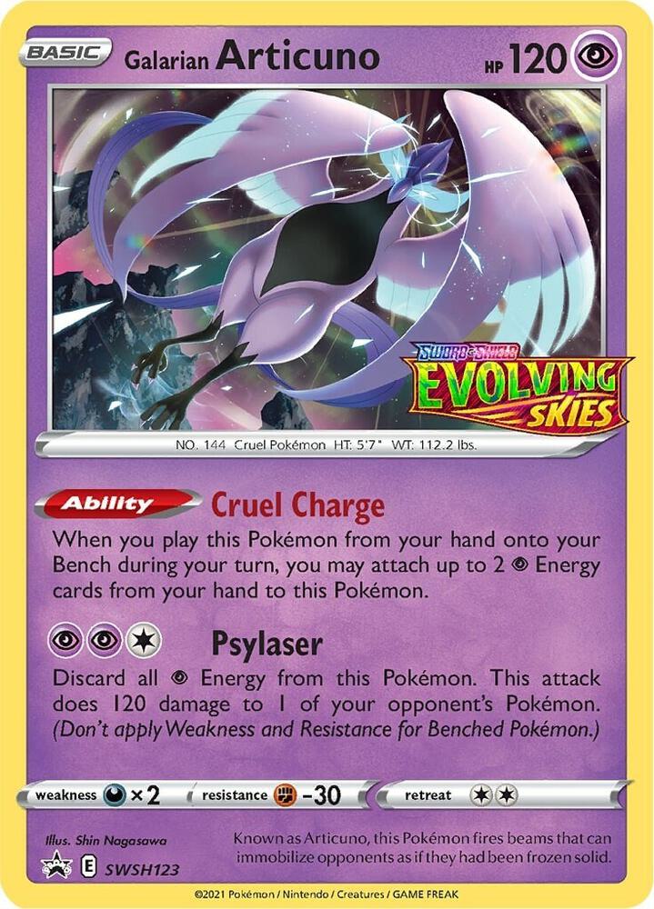 Galarian Articuno - SWSH123 (Prerelease) - SWSH123 Promo SWSH: Sword & Shield Promo Cards