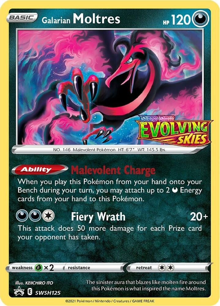 Galarian Moltres - SWSH125 (Prerelease) SWSH125 Promo Sword & Shield Promo Cards Pokémon card