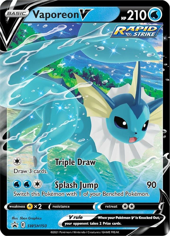 Vaporeon V - SWSH150 - SWSH150 Promo SWSH: Sword & Shield Promo Cards