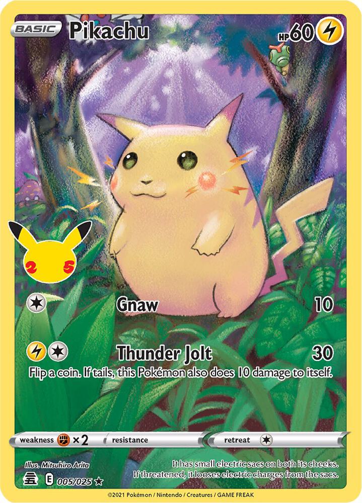 Pikachu - 005/025 Holo Rare Celebrations