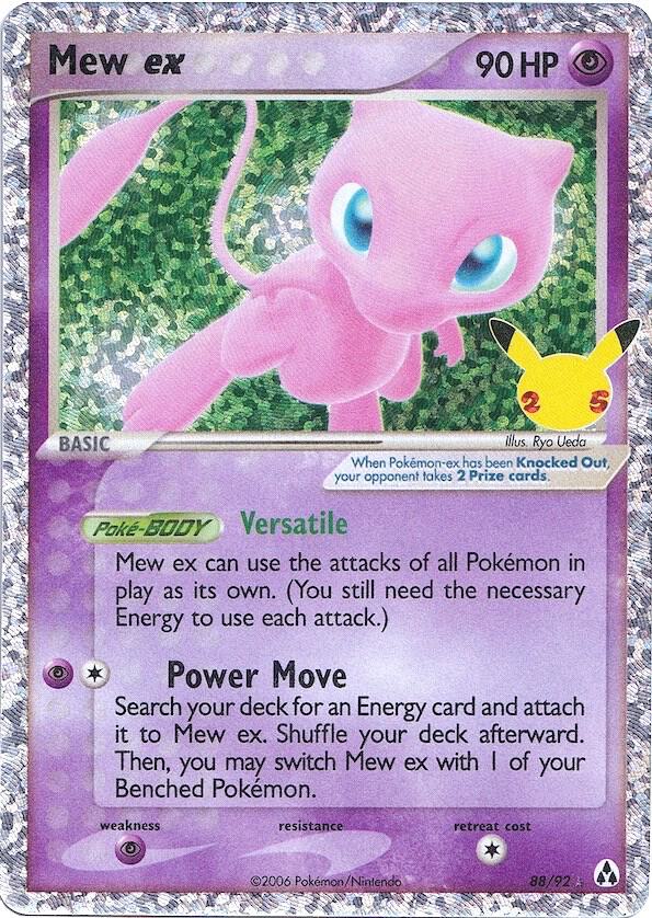 Mew ex 88/92 Classic Collection Classic Collection Pokémon card