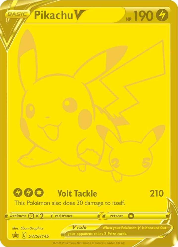 Pikachu V - SWSH145 - SWSH145 Promo SWSH: Sword & Shield Promo Cards