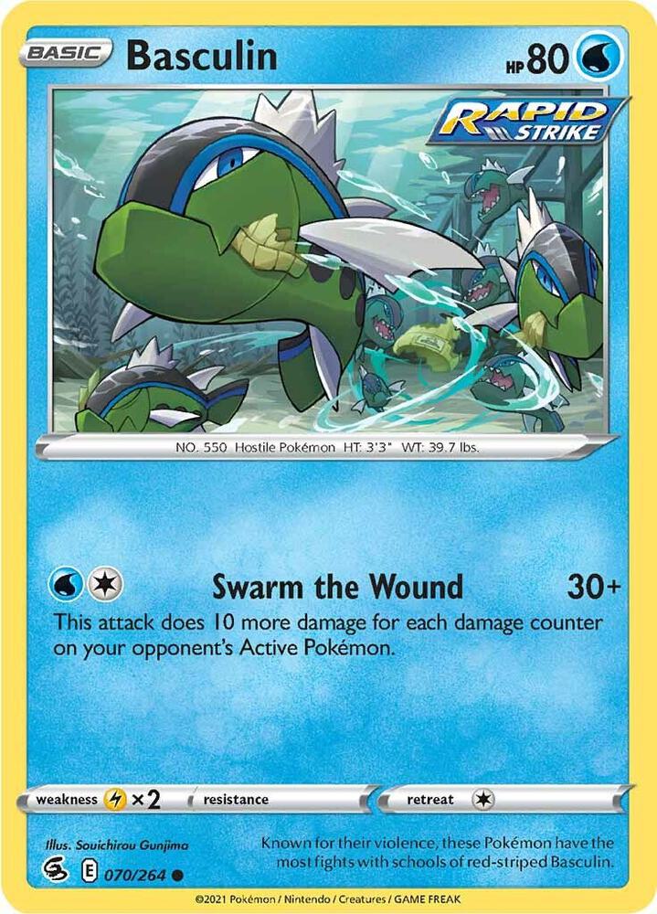 Basculin 070/264 Common Fusion Strike Pokémon card