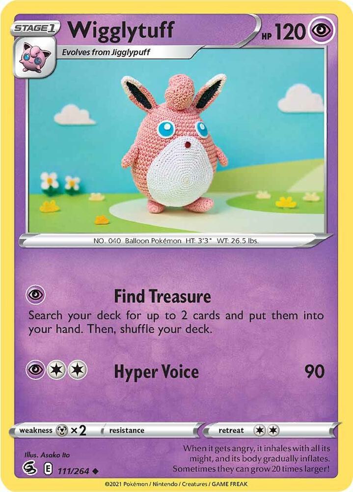 Wigglytuff - 111/264 Uncommon SWSH08: Fusion Strike