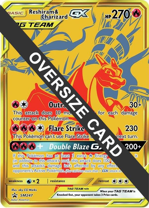 Reshiram & Charizard GX - SM247 - SM247 Promo Jumbo Cards
