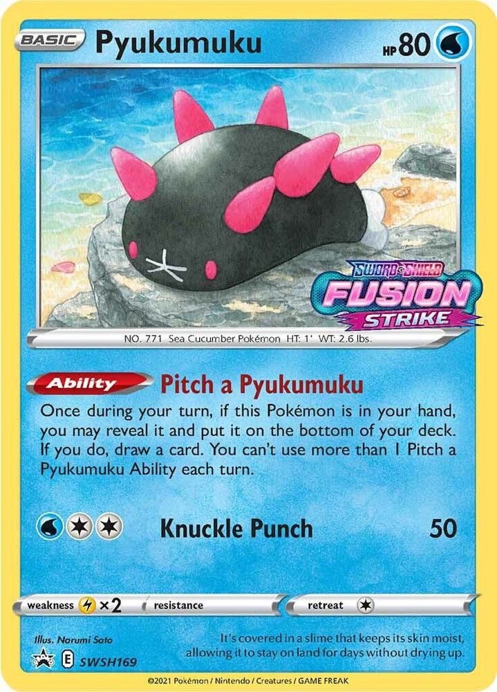 Pyukumuku - SWSH169 (Prerelease) SWSH169 Promo Sword & Shield Promo Cards Pokémon card