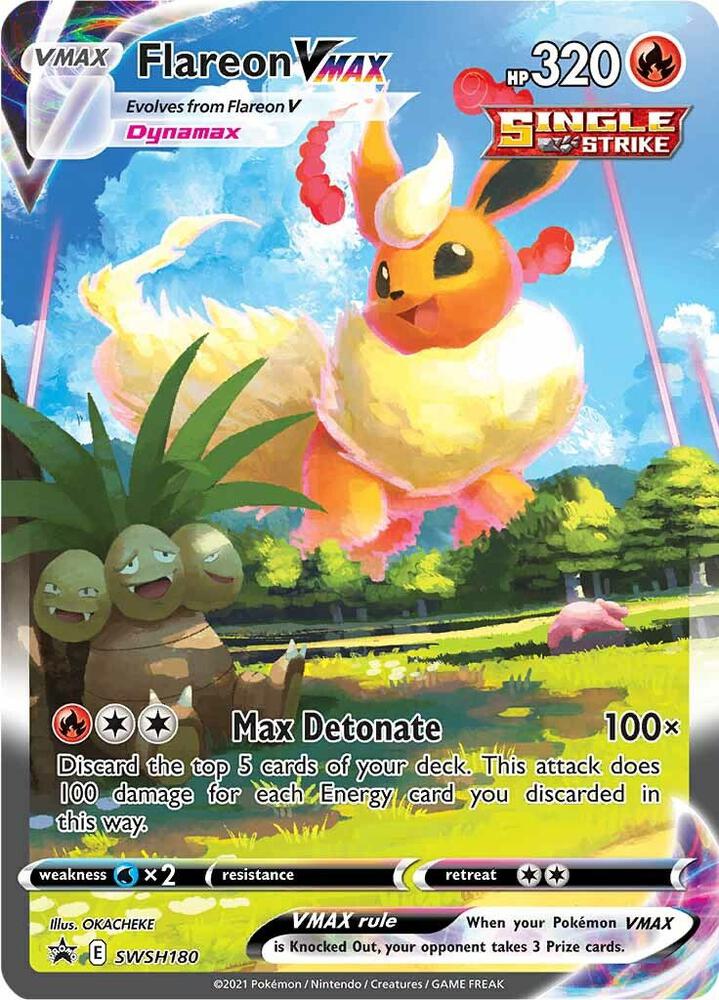Flareon VMAX - SWSH180 - SWSH180 Promo SWSH: Sword & Shield Promo Cards