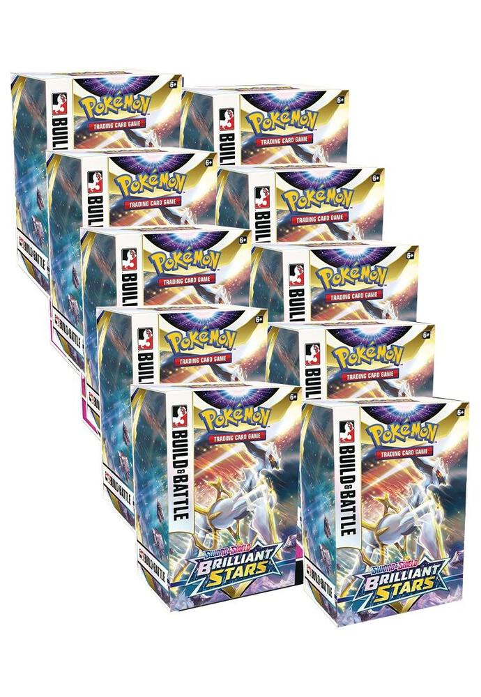 Brilliant Stars Build & Battle Box Display - SWSH09: Brilliant Stars