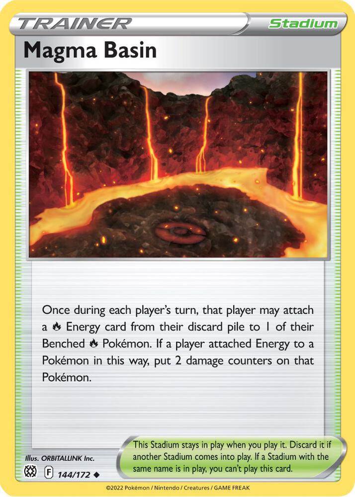 Magma Basin - 144/172 Uncommon SWSH09: Brilliant Stars