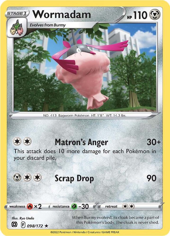 Wormadam (98) 098/172 Rare Brilliant Stars Pokémon card