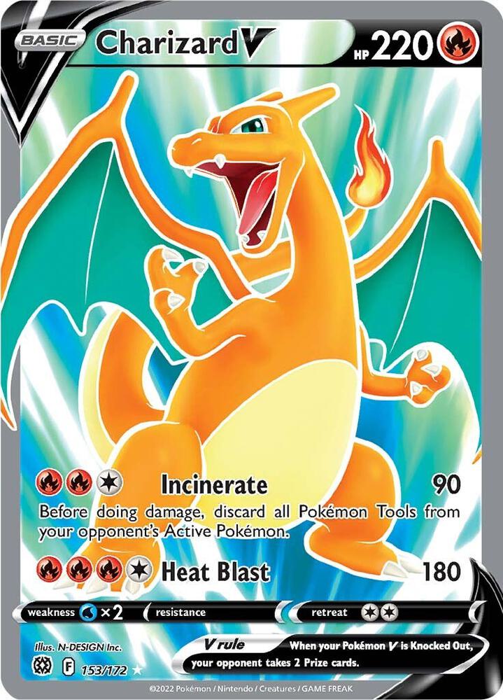 Charizard V (Full Art) - 153/172 Ultra Rare SWSH09: Brilliant Stars