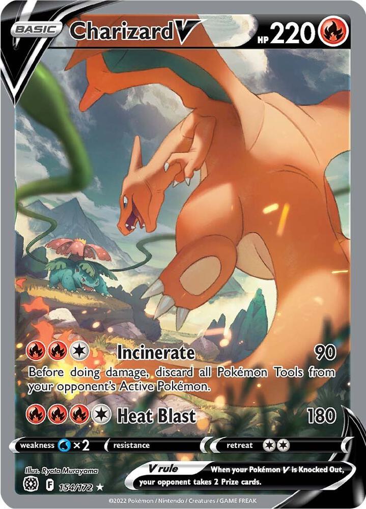 Charizard V (Alternate Full Art) - 154/172 Ultra Rare SWSH09: Brilliant Stars